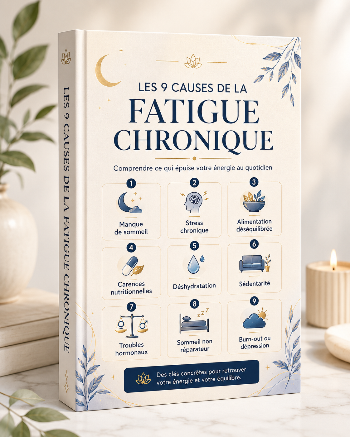 Couverture du guide Les 9 causes de la fatigue chronique — Partie 1
