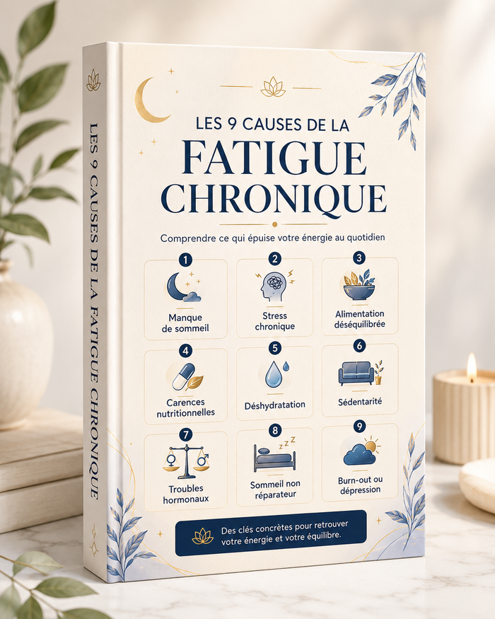 Couverture du guide Les 9 causes de la fatigue chronique — Partie 1